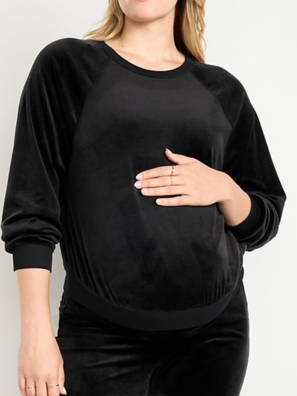 Maternity velour shirt